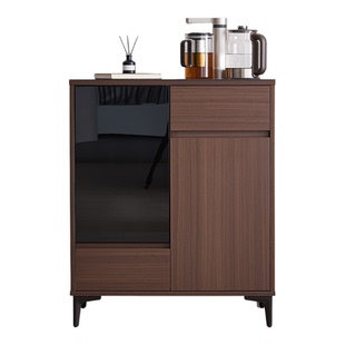 2025年新款家用茶吧机一体柜子中古风高端置物柜一体饮水机全自动