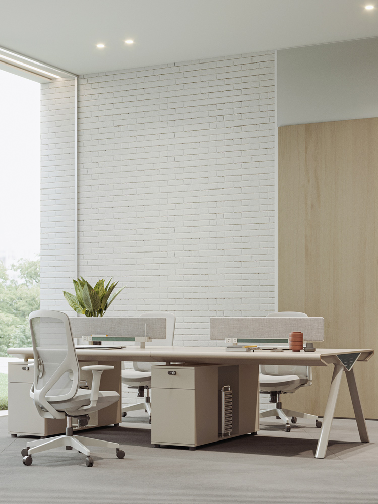 职员办公桌员工位四六人位双人两人卡座4人6人职工办公室桌椅组合