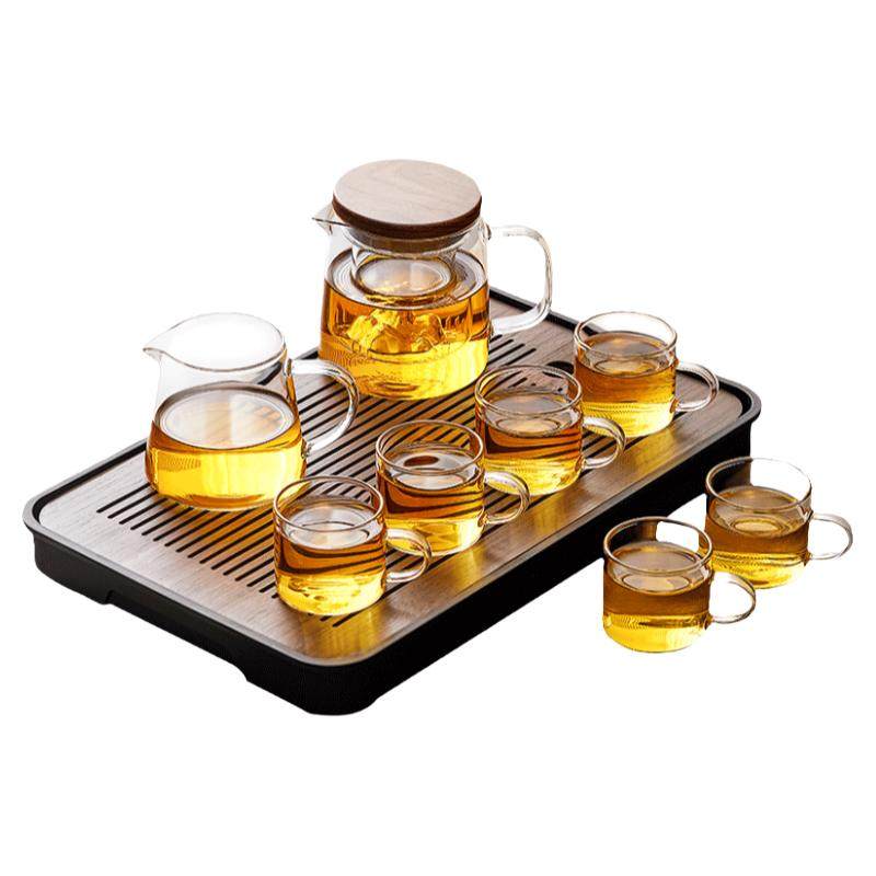 忆壶茶玻璃茶具套装茶盘家用茶杯