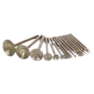 凹针q针金刚砂打磨玉石雕刻磨针窝珠凹形针打磨工具电磨机配件