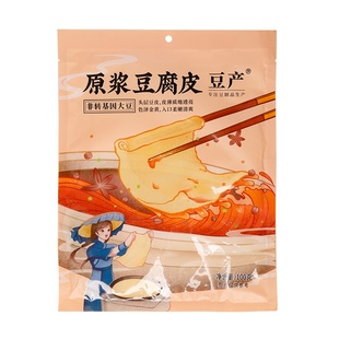 豆皮干货蝉翼手工油千张春卷皮五香肉卷皮腐竹皮商用头层豆腐皮卷