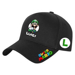 马里奥路易吉耀西卡通游戏任天堂同款帽子周边夏季男女遮阳棒球帽