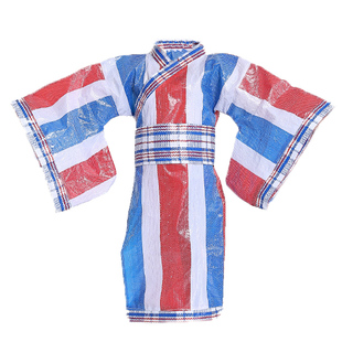 儿童环保表演服皇帝服塑料编制袋服装废物利用衣服亲子装走秀服装