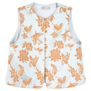 曼加塔【暗金蝶】早秋复古新中式风无袖马甲5050958