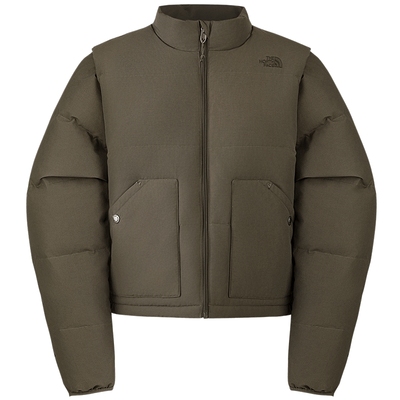 北面女可拆卸袖鹅绒服