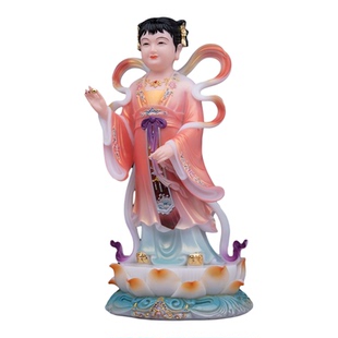 金童玉女神像善财童子龙女金童玉女像体童男童女真身佛像供奉摆件