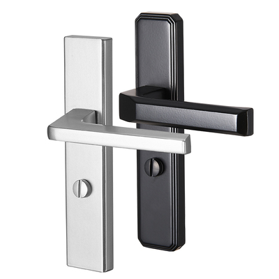 卫生间门锁通用型家用静音防水浴室锁无钥匙铝合金防盗门厕所门锁