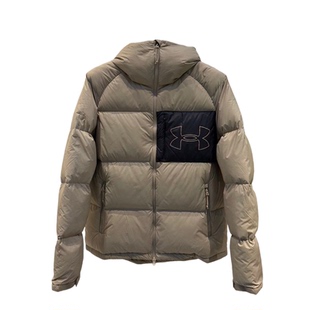 安德玛户外UA男女同款连帽加厚保暖防风外套防泼水羽绒服14432143