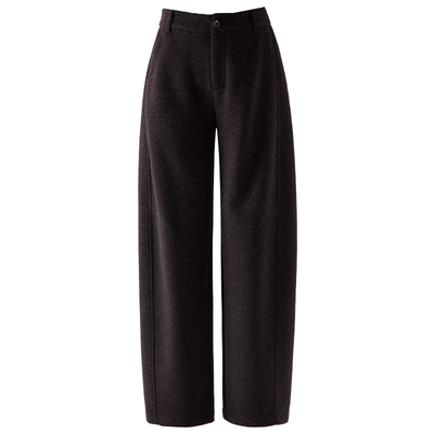 春四季羊毛醋酸毛呢阔腿裤女休闲