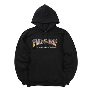 THRASHER 燃烧火焰印花帽衫 REDUX HOOD LOGO 火焰滑板连帽卫衣