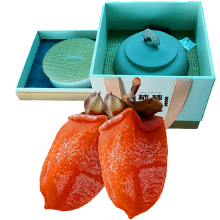 荚果小镇传统柿饼富平正宗柴烧陶罐吊柿饼降霜软糯无涩柿子干礼盒