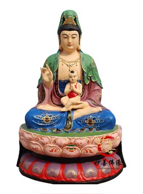 树脂佛像送子观音龙凤求子观世音