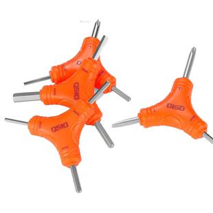 三叉内六角Y型多用扳手六棱三用 一字十字三用内六方空调维修板手