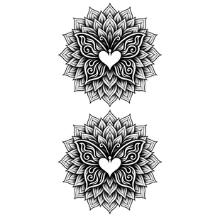 XMXP魅魔胸贴系列草本纹身贴纸女防水持久彩色锁骨手臂手背果汁贴