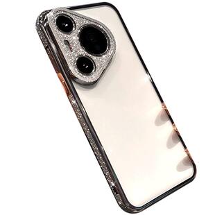 呆芒适用华为pura70pro+手机壳p80/p60pro奢华高级闪粉mate60pro+电镀透明Pura70Ultra轻奢MT50全包防摔男女p