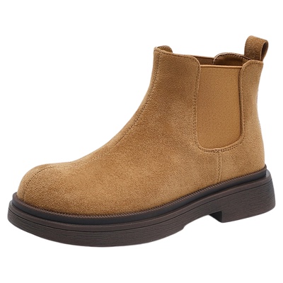 15mins弹力套筒靴子女复古马丁靴