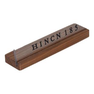 亚克力桌牌立牌定制实木底座摆台创意桌面公司名称logo台牌展示牌