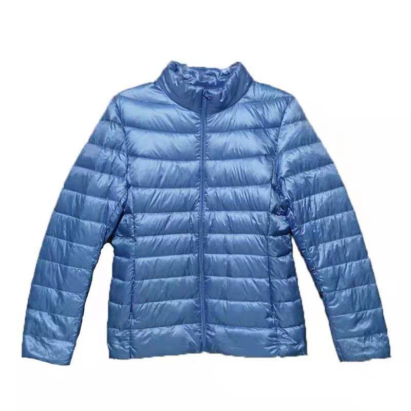 薄款羽绒服女短款秋冬新款立领带帽修身韩版轻薄大码女款