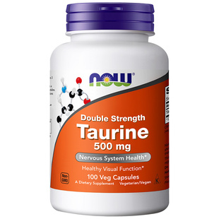nowfoods牛磺酸胶囊猫用狗狗500mg视力心脏健康强健心肌猫狗通用