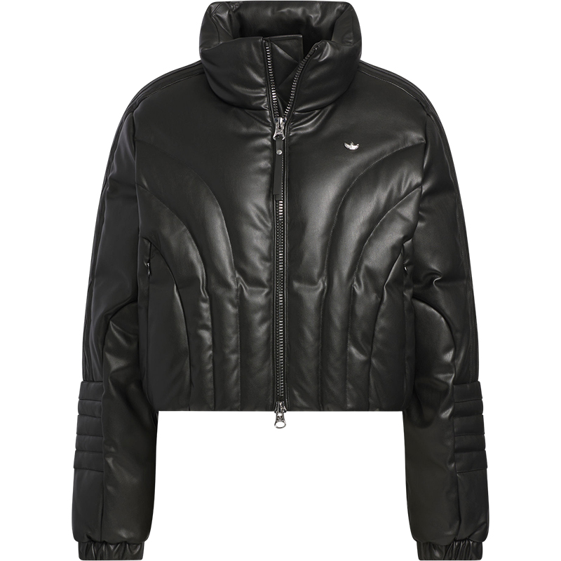 Adidas/阿迪达斯官方正品三叶草女士短款高领保暖羽绒服JD3790