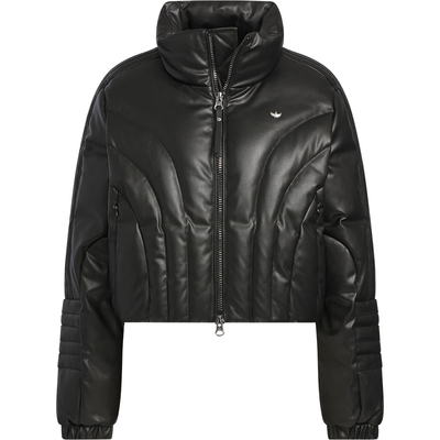 阿迪达斯女士短款高领保暖羽绒服