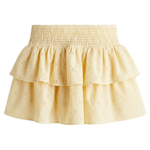 HM女装裤子春季休闲裙裤缩褶针织层叠迷你短裙1301433