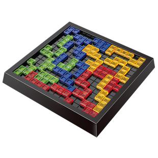 桌游儿童益智玩具双人俄罗斯方块4人桌面游戏男孩6-10角棋8岁以上