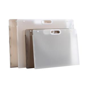 8K画册素描纸收纳盒4K设计美术画夹画稿手提袋儿童作品集海报文件夹奖状绘透明画画图纸放画作收纳资料册定制