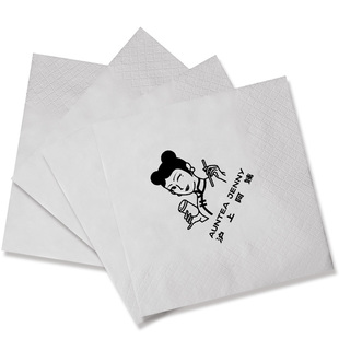 纸巾定制可印logo方形餐巾纸商用批发方巾纸餐厅方纸餐纸餐饮广告