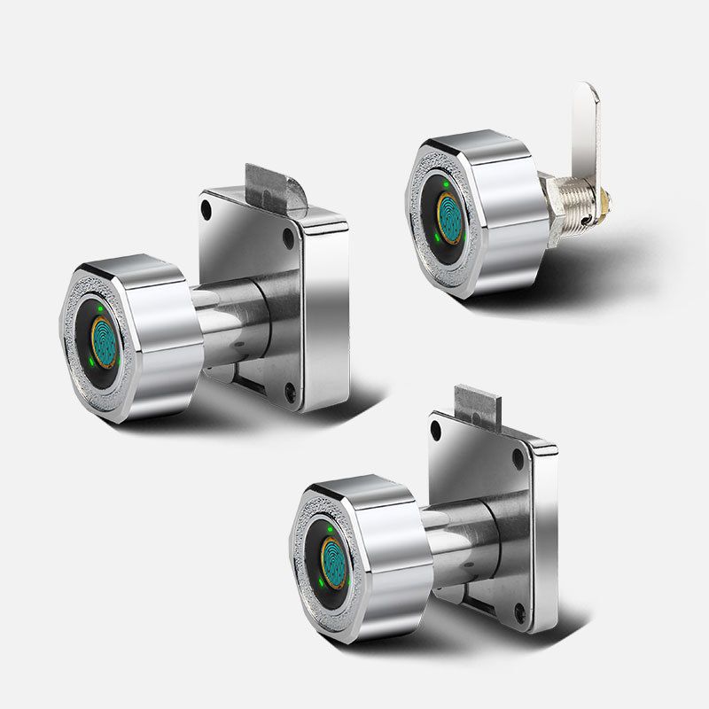 抽屉感应锁信箱锁指纹锁柜门指纹锁衣柜鞋柜简易芯具柜子智能锁锁