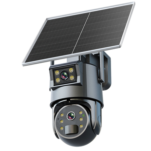 香港/台湾/澳门/国外专用太阳能双镜头监控器360度摄像头手机远程