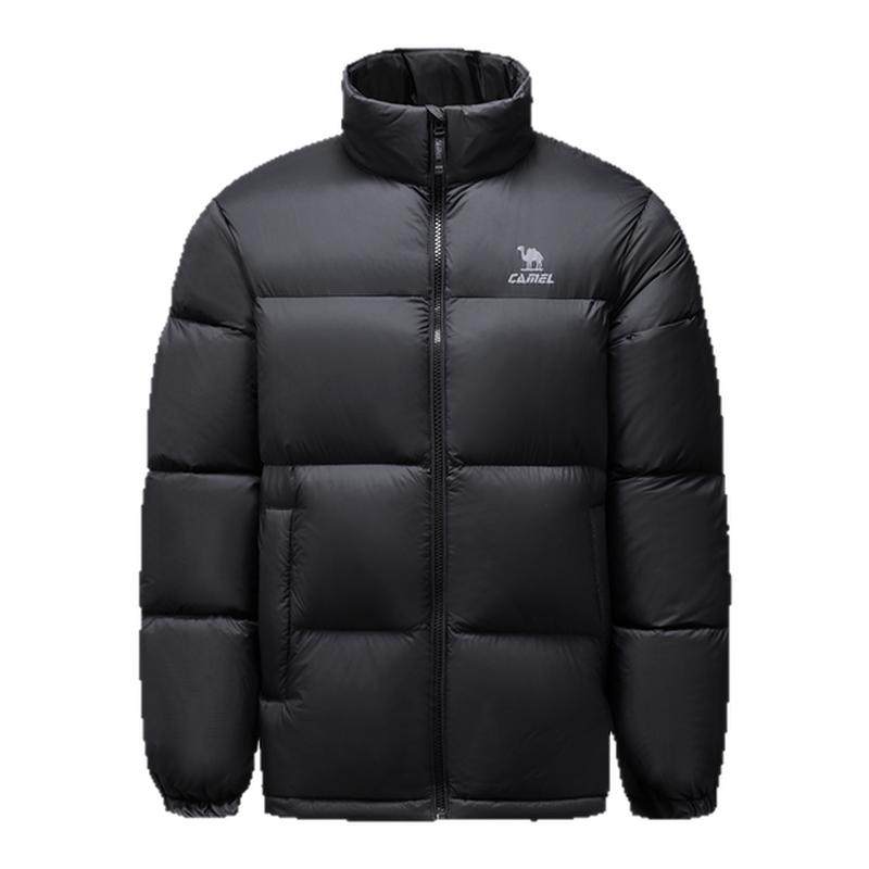 火炉骆驼羽绒服男冬季鸭绒加厚防风立领保暖防泼水面包服运动外套
