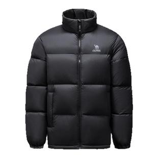 火炉骆驼羽绒服男冬季鸭绒加厚防风立领保暖防泼水面包服运动外套