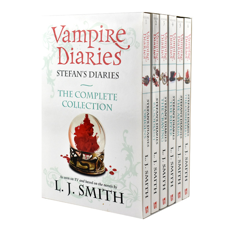 The Vampire Diaries Stefan's Diaries 吸血鬼日记影视剧前传6册套装 英语章节恐怖系列小说 青少年课外读物 英文原版进口书籍