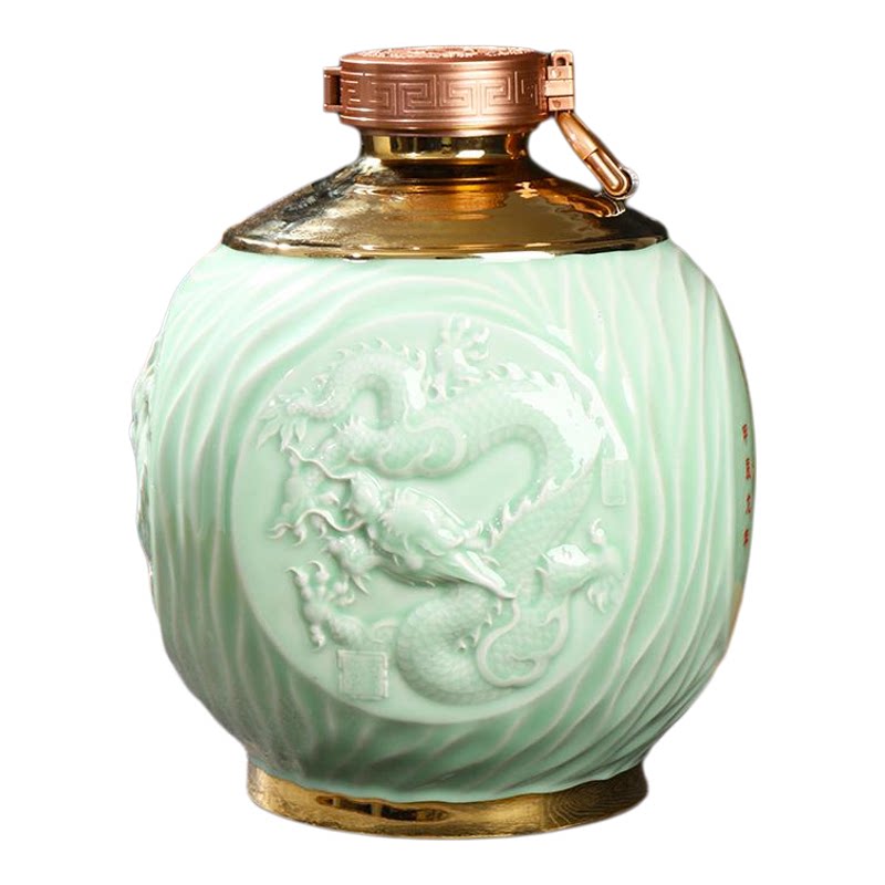景德镇仿古雕刻陶瓷密封酒瓶酒坛
