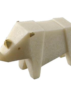 犀牛长颈鹿大象儿童房书架摆件