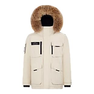 波司登明星同款冬款女中长款极寒毛领鹅绒户外工装加厚滑雪羽绒服