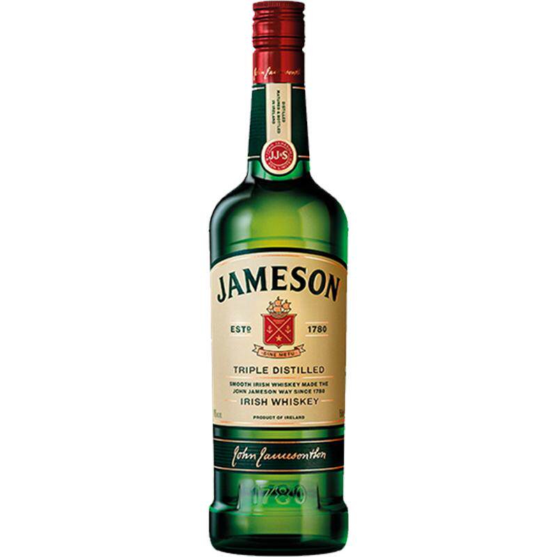 【进口】Jameson尊美醇爱尔兰威士忌洋酒烈酒700ml×1瓶特调