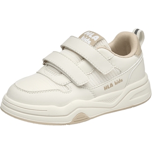 HLA/海澜之家童鞋2026新款儿童板鞋男童透气休闲鞋网面运动鞋女童