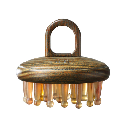 10年老羊角圆润超舒服进口绿檀木