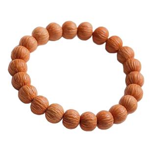 天然无修野生原籽猴头土豪凤羽桃核文玩手链单圈手串盘玩圆珠佛珠