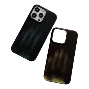 热感应变色适用iPhone15手机壳16promax半包硬壳苹果17/15pro温变苹果14/xsamx/xr/7plus/8p/11创意个性潮12