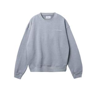 UTIMUS 水洗卫衣刺绣圆领400克全棉基础复古美式毛圈情侣套头上衣