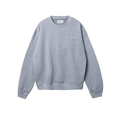 UTIMUS 水洗卫衣刺绣圆领400克全棉基础复古美式毛圈情侣套头上衣