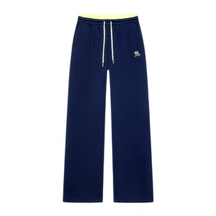 直筒长裤子男生春秋冬季新款加绒初中学生青少年运动休闲卫裤男装