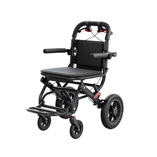 轻便轮椅可折叠小型老人专用代步车旅行外出简易便携式拉杆手推车