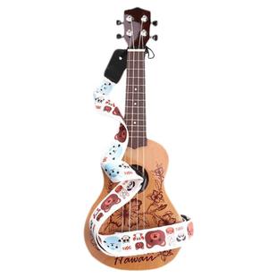 青歌B34尤克里里背带免打孔 乌克丽丽琴带斜挎儿童成人小吉他肩带