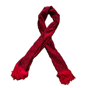 土家织锦西兰卡普高端民族风披肩女士手工编织纯色流苏多功能围巾