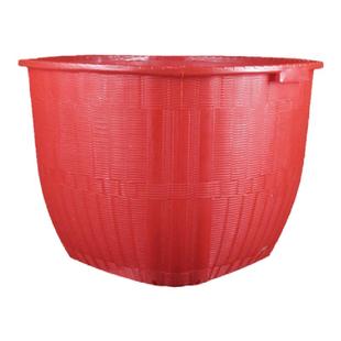 塑料箩篼箩筐收纳圆形结婚喜事农用仿竹编水果筐储物大小号胶筐筐