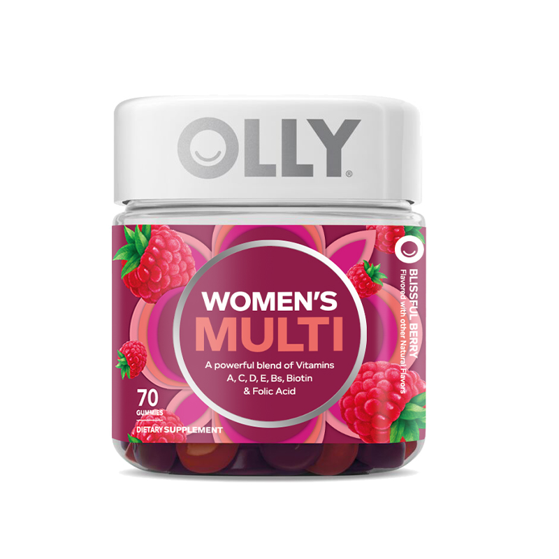 OLLY女性复合维生素软糖含叶酸多种维生素 70粒/瓶